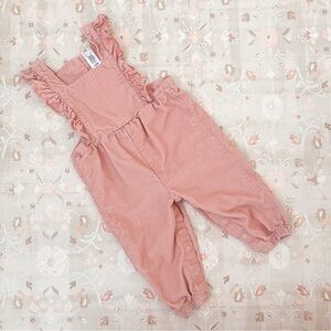 Pink Corduroy Overalls:￼